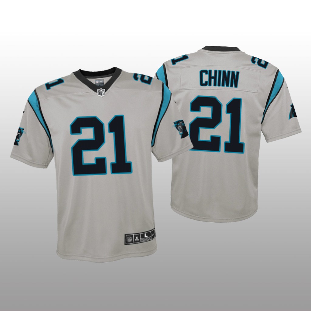 Carolina Panthers Jeremy Chinn Silver Jersey Inverted Game - Youth