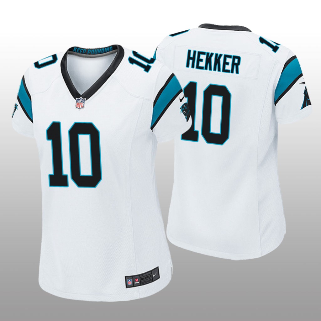 Carolina Panthers Johnny Hekker White Jersey Game - Women's