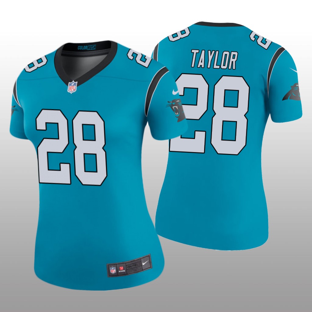 Carolina Panthers Keith Taylor Blue Jersey Color Rush Legend - Women's