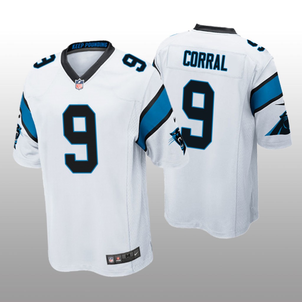 Carolina Panthers Matt Corral White Jersey Game - Men's