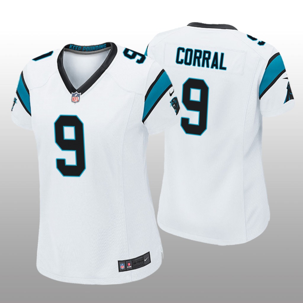 Carolina Panthers Matt Corral White Jersey Game - Women's