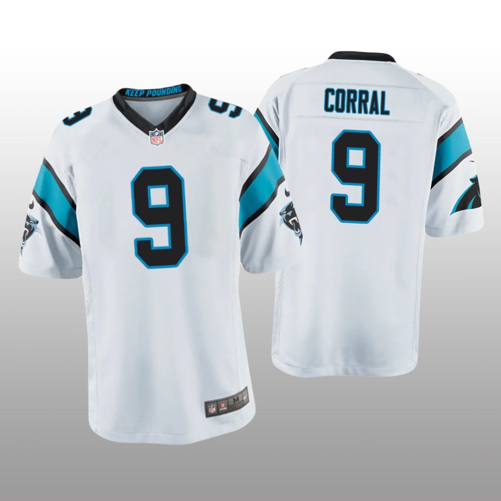 Carolina Panthers Matt Corral White Jersey Game - Youth