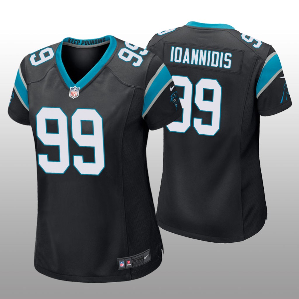 Carolina Panthers Matt Ioannidis Black Jersey Game - Women's