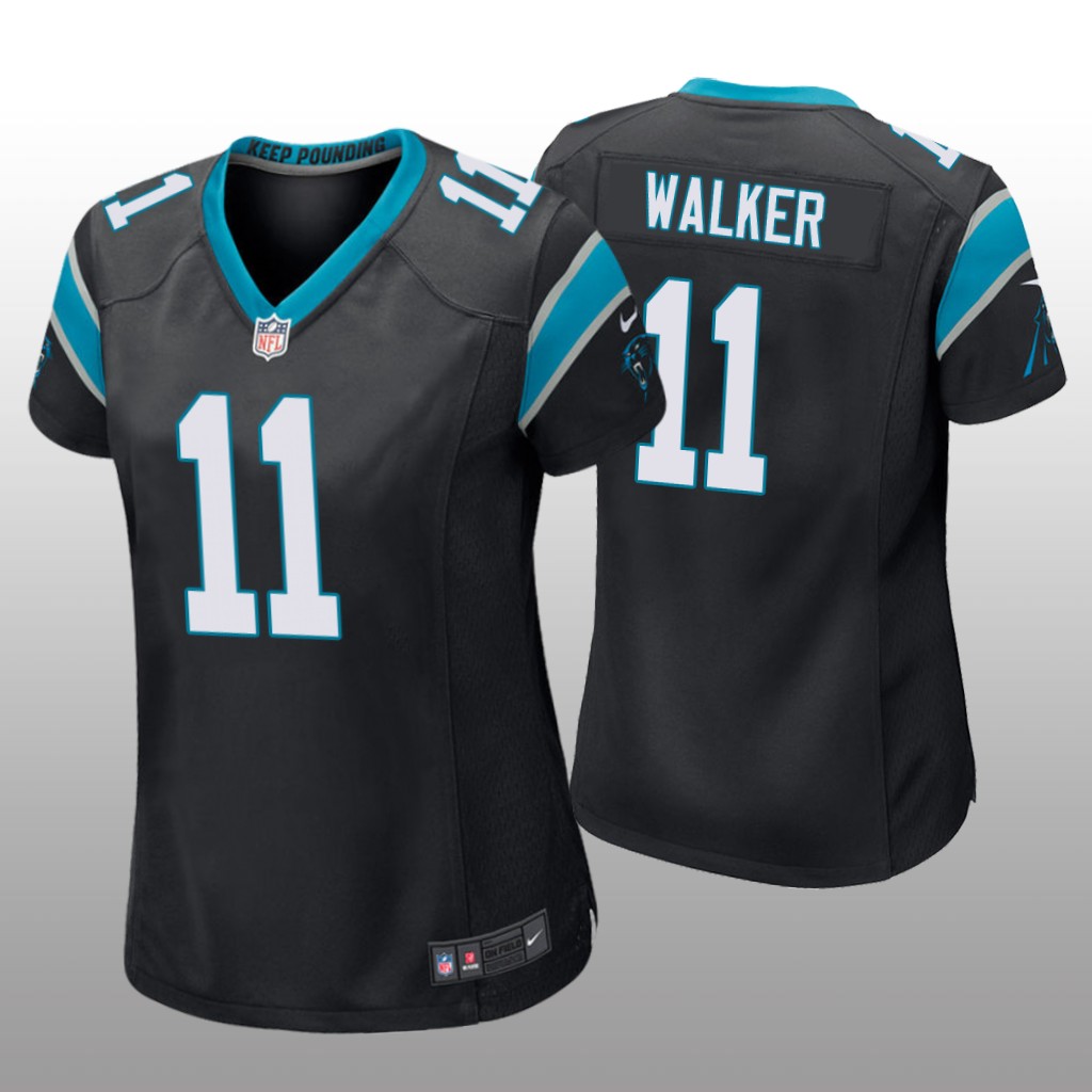 Carolina Panthers P.J. Walker Black Jersey Game - Women's