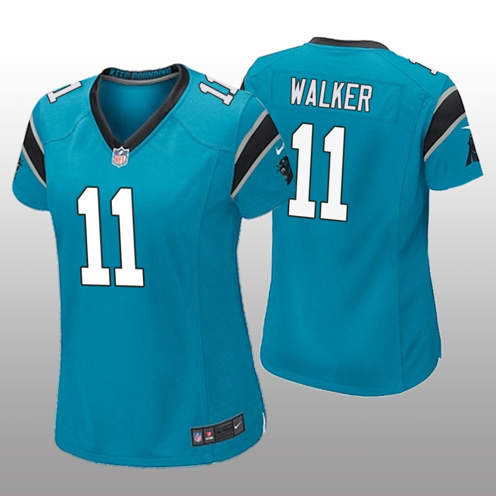 Carolina Panthers P.J. Walker Blue Jersey Game - Women's