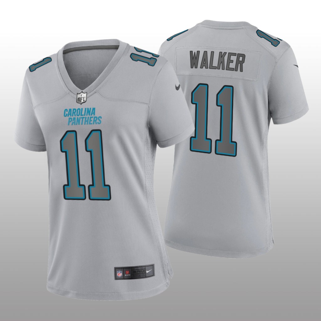 Carolina Panthers P.J. Walker Gray Jersey Atmosphere Fashion Game - Women's