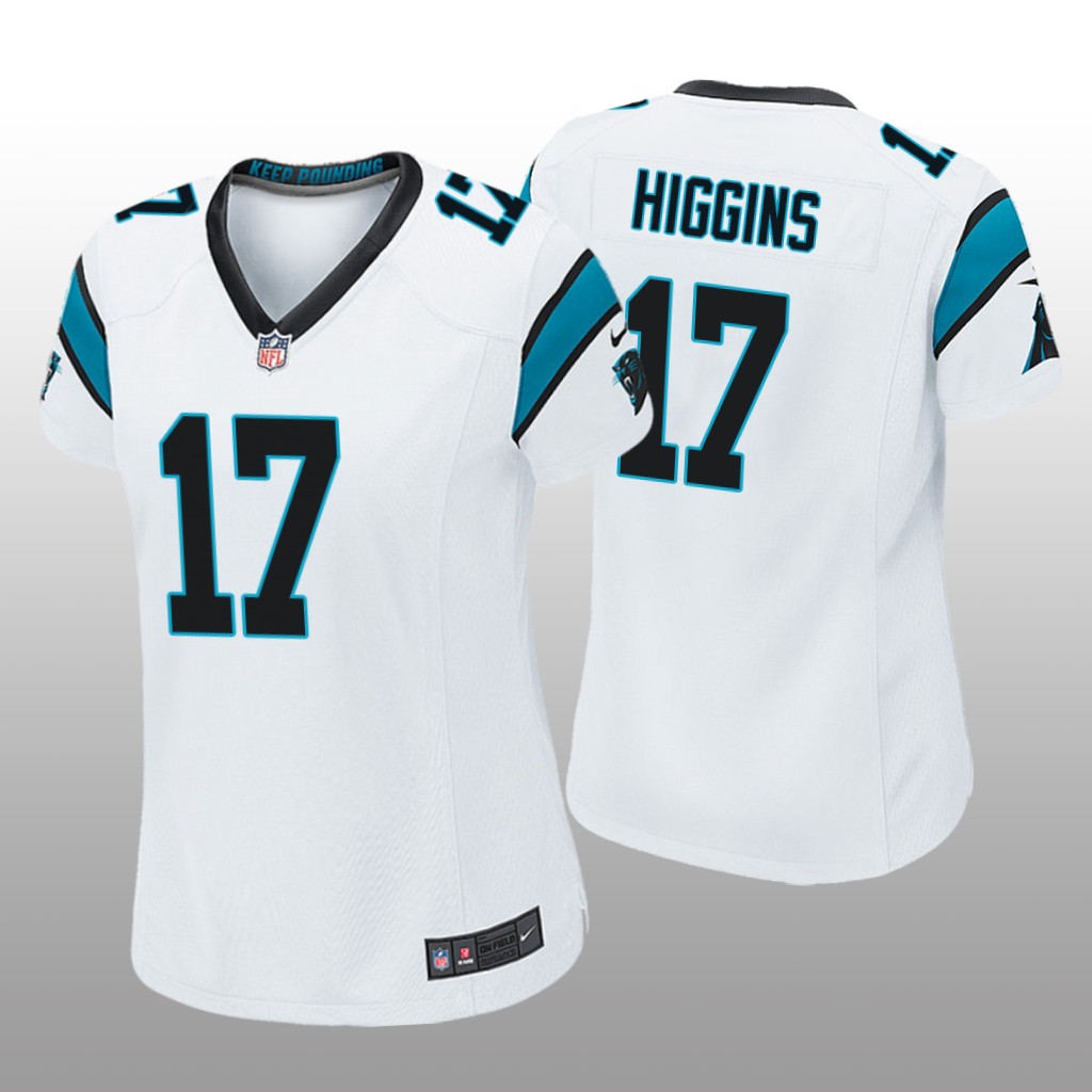 Carolina Panthers Rashard Higgins White Jersey Game - Women's