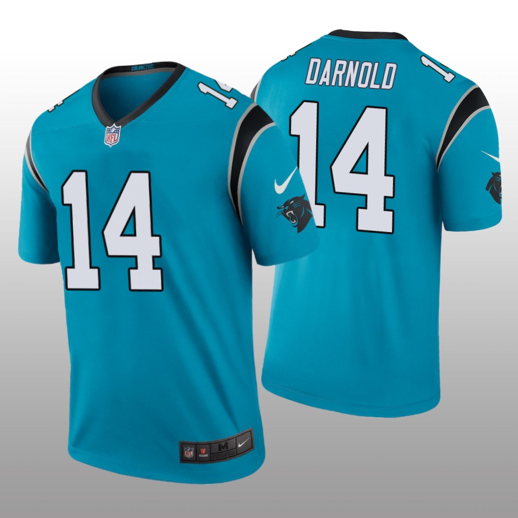 Carolina Panthers Sam Darnold Blue Jersey Color Rush Legend - Men's