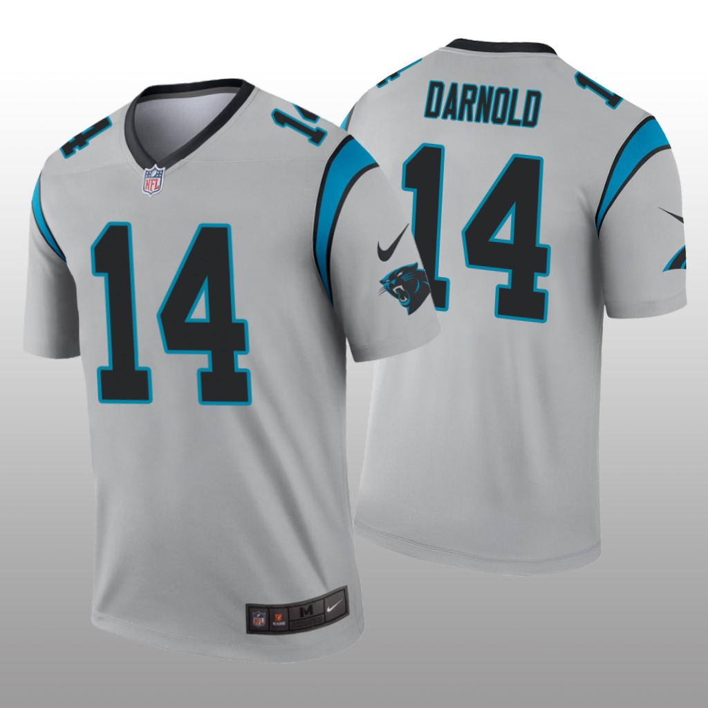 Carolina Panthers Sam Darnold Silver Jersey Inverted Legend - Men's