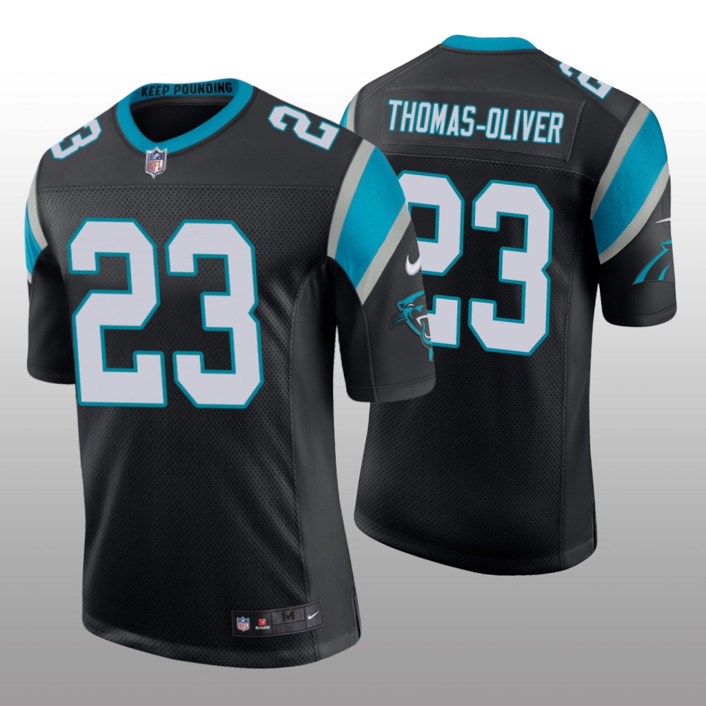 Carolina Panthers Stantley Thomas-Oliver Black Jersey Vapor Limited - Men's