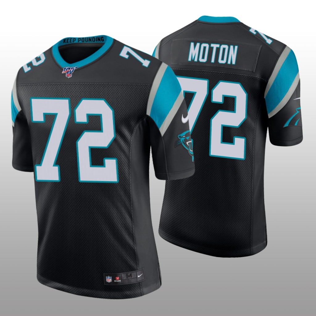 Carolina Panthers Taylor Moton Black Vapor Limited Jersey 100th Season - Men's