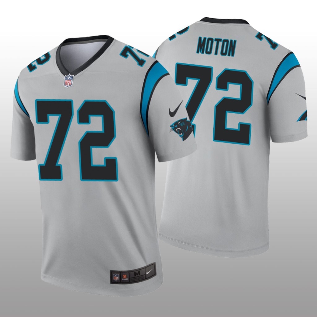 Carolina Panthers Taylor Moton Silver Jersey Inverted Legend - Men's