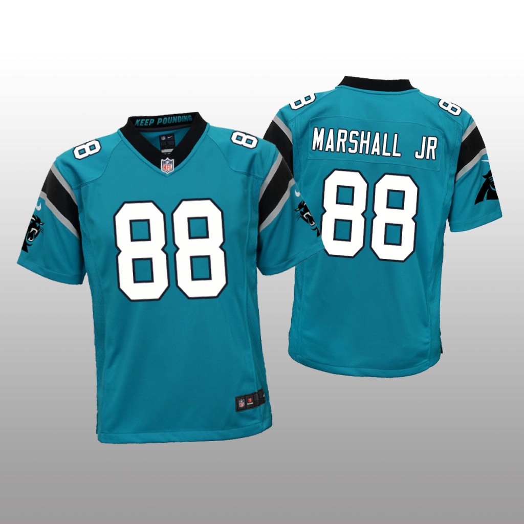Carolina Panthers Terrace Marshall Jr. Blue Jersey Game - Youth