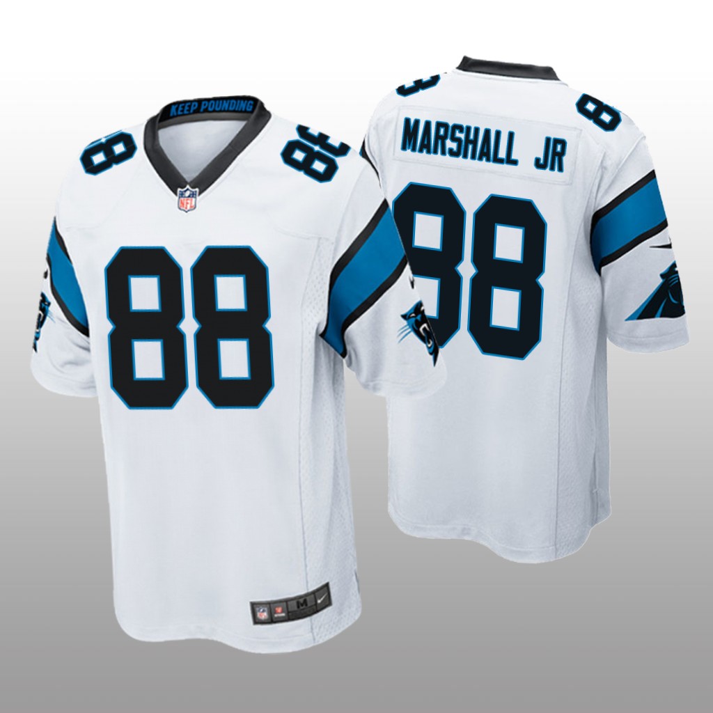 Carolina Panthers Terrace Marshall Jr. White Jersey Game - Men's