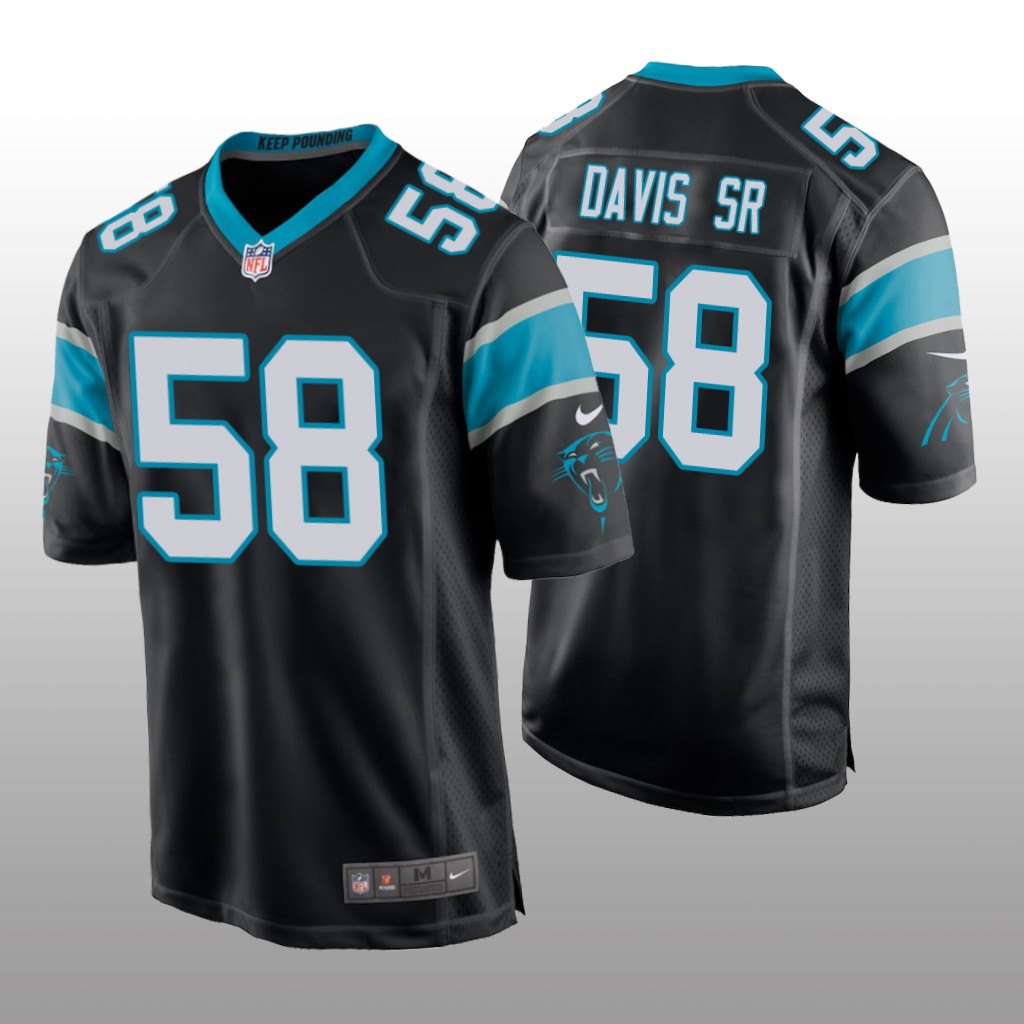 Carolina Panthers Thomas Davis Sr Black Jersey Game - Men's
