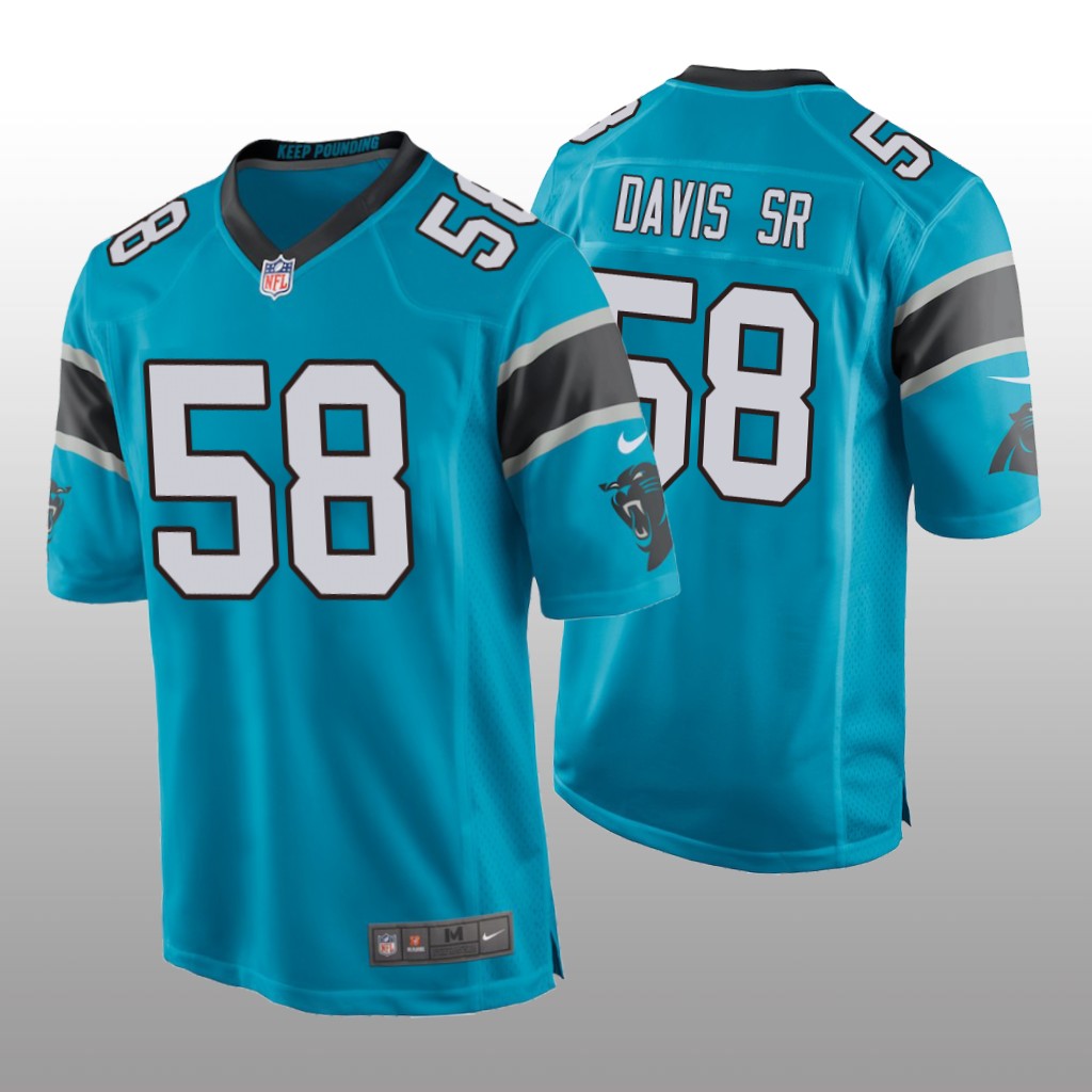 Carolina Panthers Thomas Davis Sr Blue Jersey Game - Men's