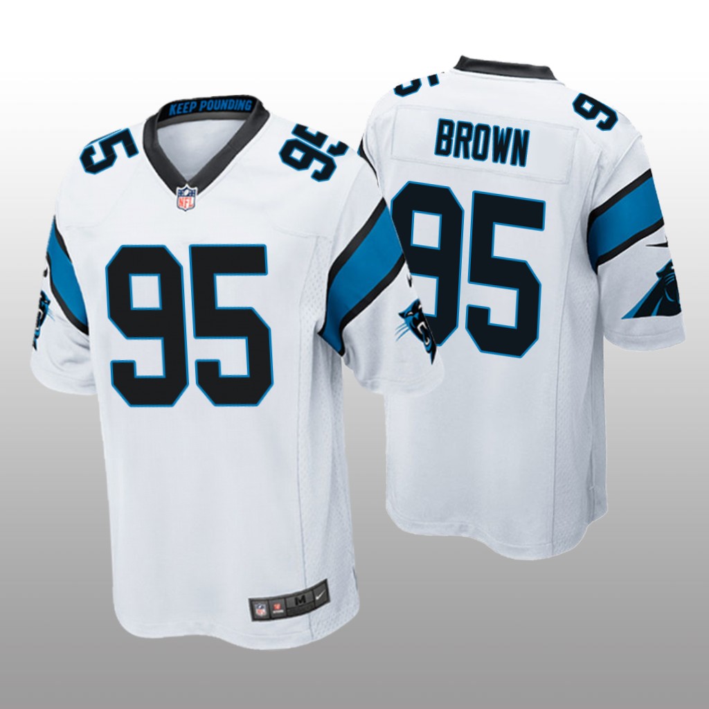 Carolina Panthers White 2020 NFL Draft Derrick Brown Game Jersey