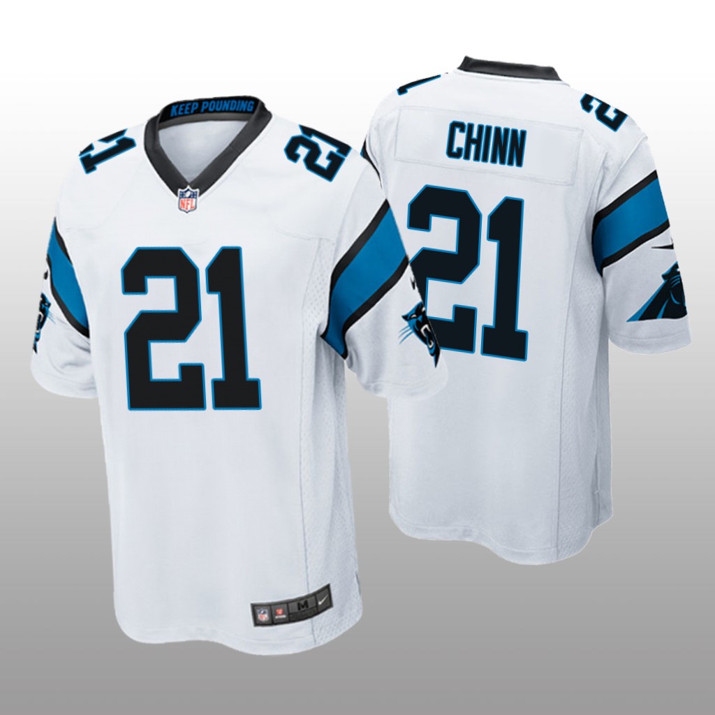 Carolina Panthers White 2020 NFL Draft Jeremy Chinn Game Jersey