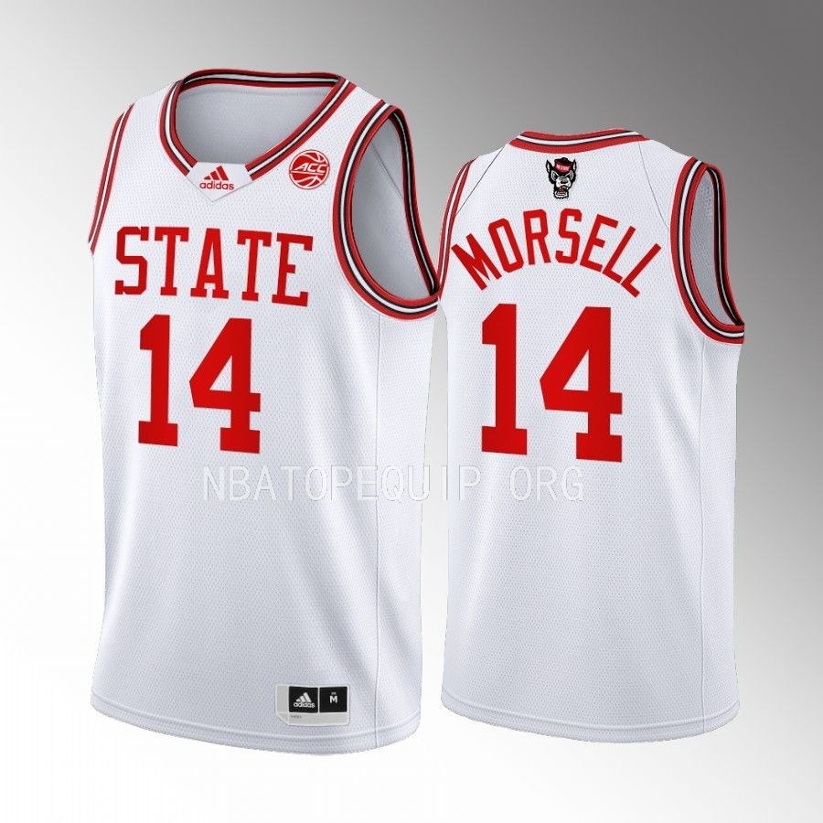 Casey Morsell NC State Wolfpack White Jersey 2022-23 1983 Throwback 40th Anniversary