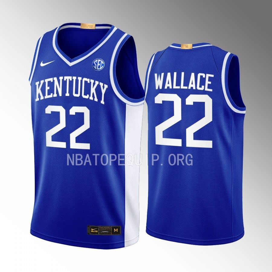 Cason Wallace Kentucky Wildcats Royal Jersey 2022-23 Throwback  Go Big Blue