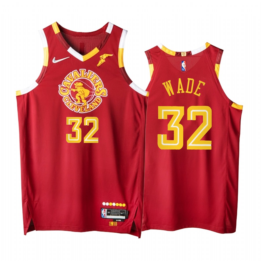 Cavaliers #32 Dean Wade Red Jersey NBA 75th City Edition 2021-22