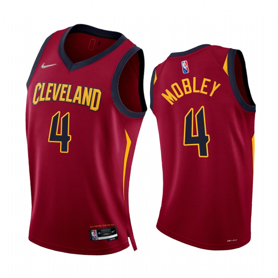 Cavaliers Evan Mobley 75th Diamond Anniversary Wine 2021-22 Jersey Icon Edition