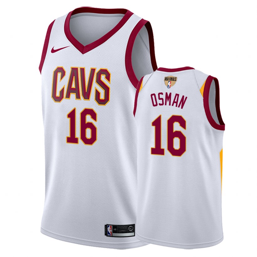 Cavaliers Male Cedi Osman #16 2018 NBA Finals Association White Jersey