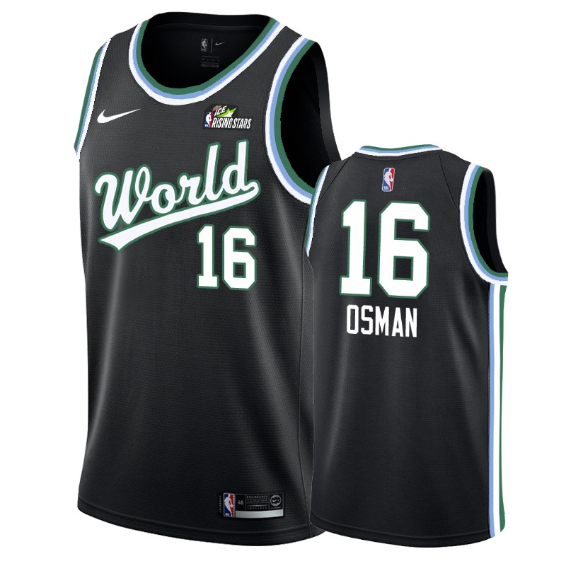 Cavaliers Male Cedi Osman #16 2019 Rising Star Black Team USA Jersey