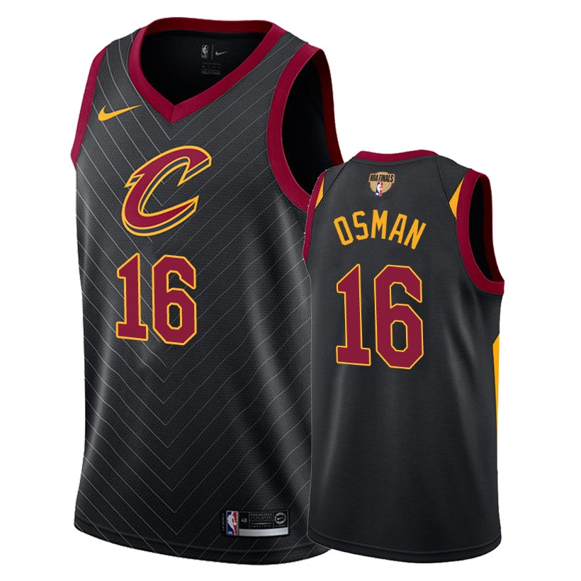 Cavaliers Male Cedi Osman #16 Finals Bound Statement Black Jersey