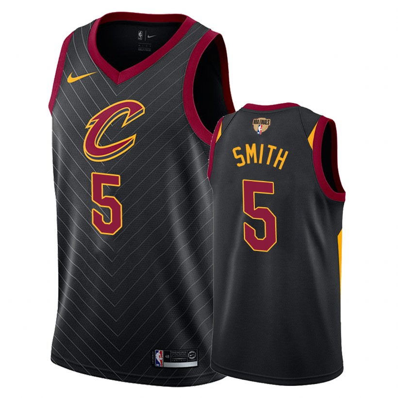 Cavaliers Male J.R. Smith #5 Finals Bound Statement Black Jersey