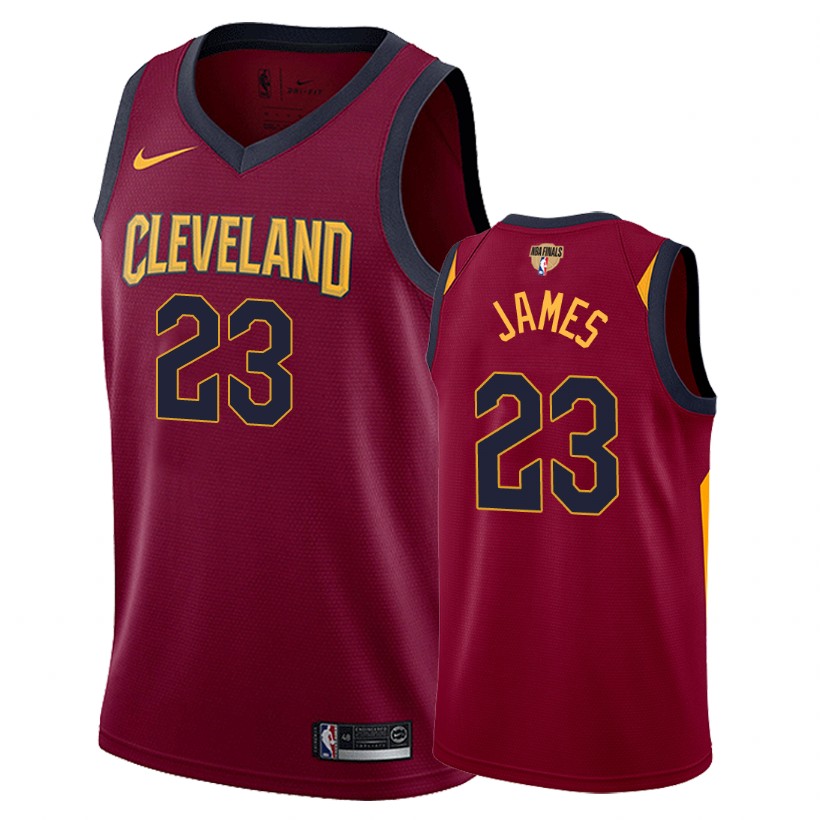 Cavaliers Male LeBron James #23 NBA Finals Bound Icon Maroon Jersey