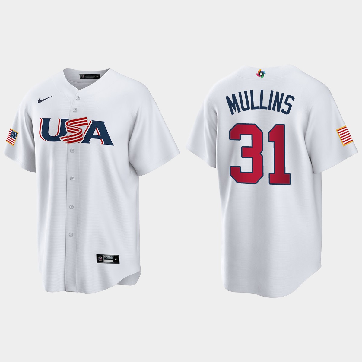 Cedric Mullins Baltimore Orioles 2023 World  Classic USA Jersey - White