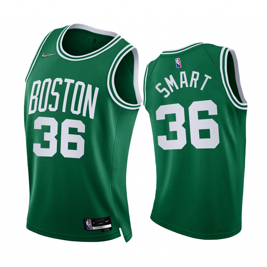Celtics Marcus Smart 75th Diamond Anniversary Green #36 Jersey 2021-22