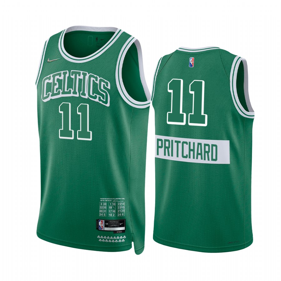 Celtics Payton Pritchard City Edition Green 2021-22 Jersey Diamond 75th Anniversary