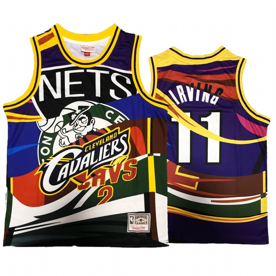 Celtics X Net X Cavaliers Kyrie Irving #11 Rainbow Classic Special Edition Jersey