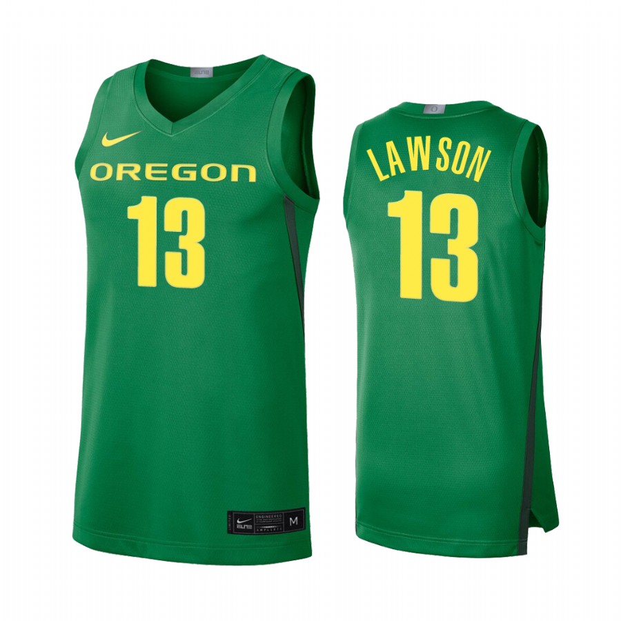 Chandler Lawson Oregon Ducks #13 Limited College Baketball Jersey - Green