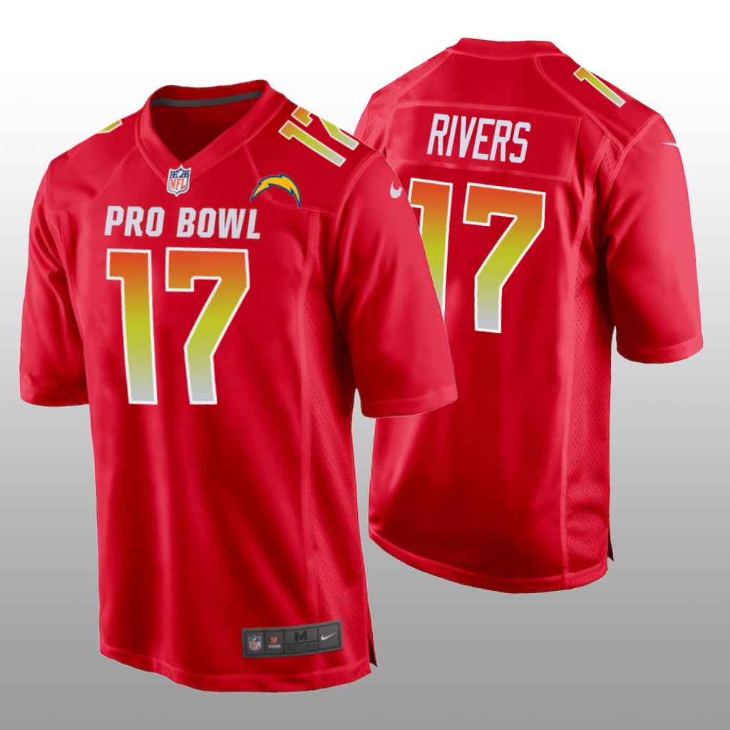 Chargers Philip Rivers AFC Game Red Jersey - 2019 Pro Bowl