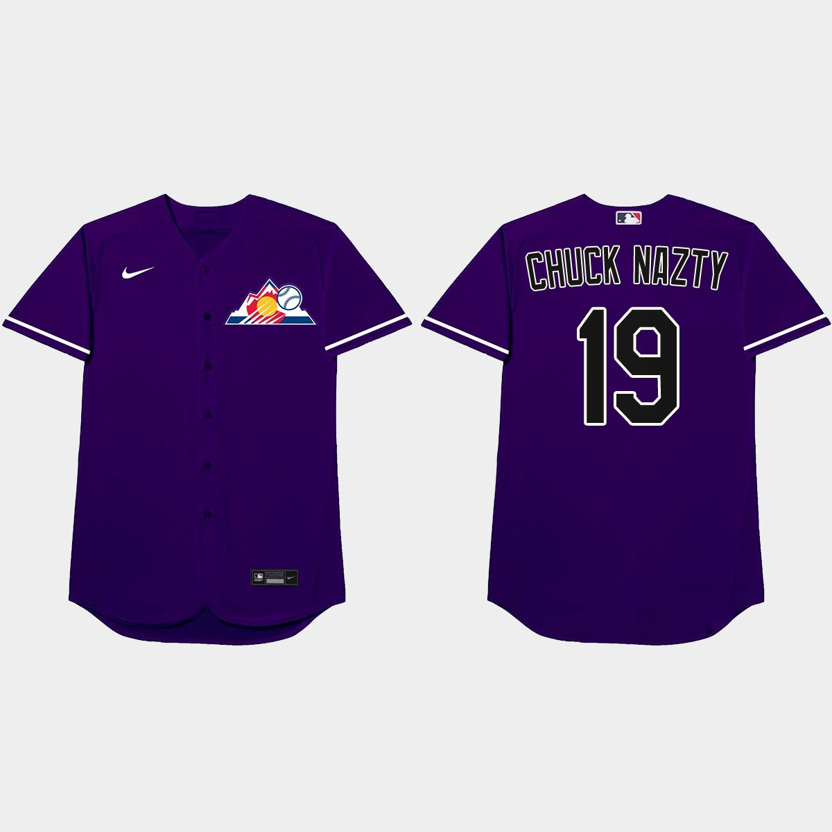 Charlie Blackmon 2021 Players' Weekend Chuck Nazty Nickname Jersey - Purple