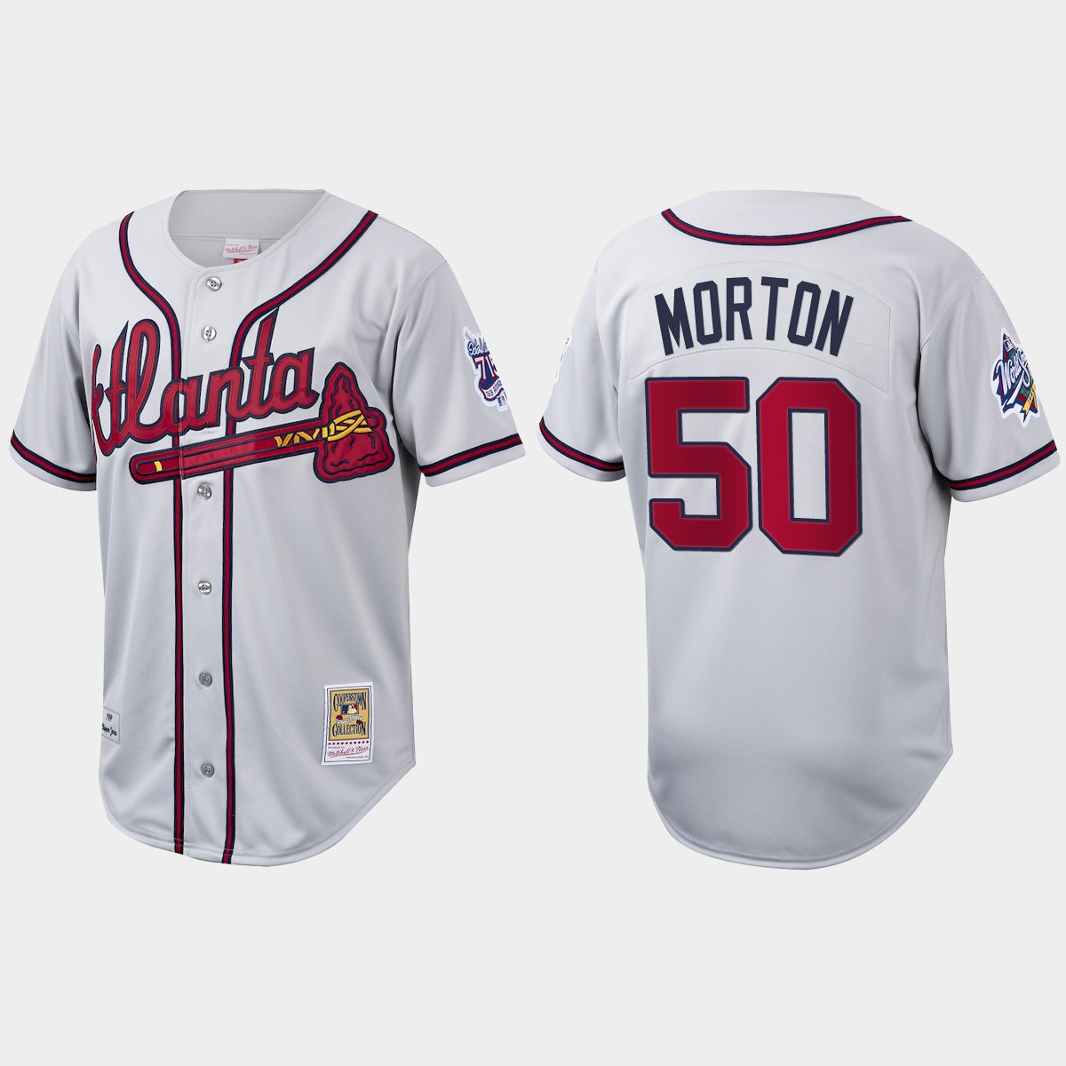 Charlie Morton Atlanta Braves Cooperstown Collection Jersey - White