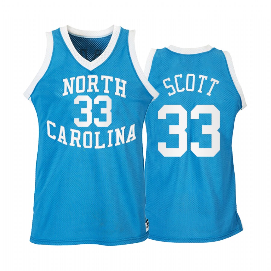 Charlie Scott North Carolina Blue Jersey Heritage Road