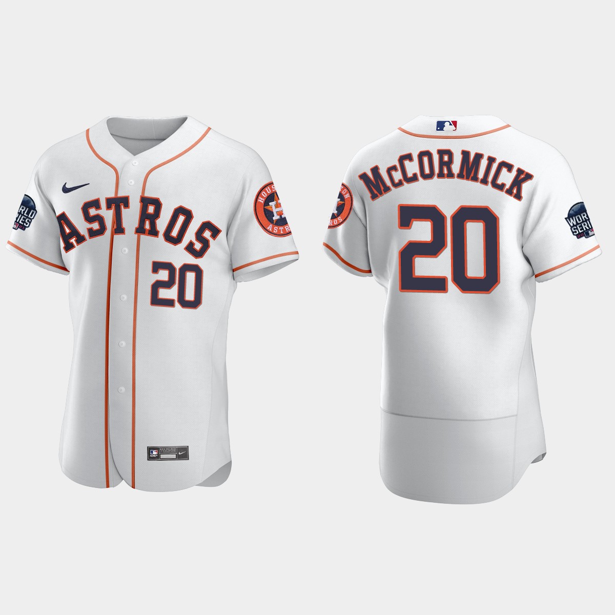 Chas McCormick Houston Astros 2021 World Series Jersey - White