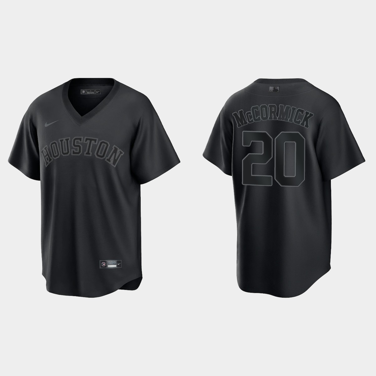 Chas McCormick Houston Astros Pitch Black Fashion Jersey - Black