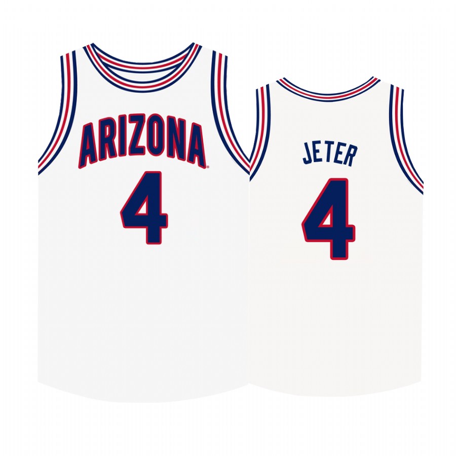 Chase Jeter Arizona Wildcats #4 College  Jersey - White