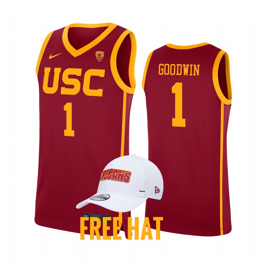 Chevez Goodwin USC Trojans Cardinal Jersey 2021-22 College  Away