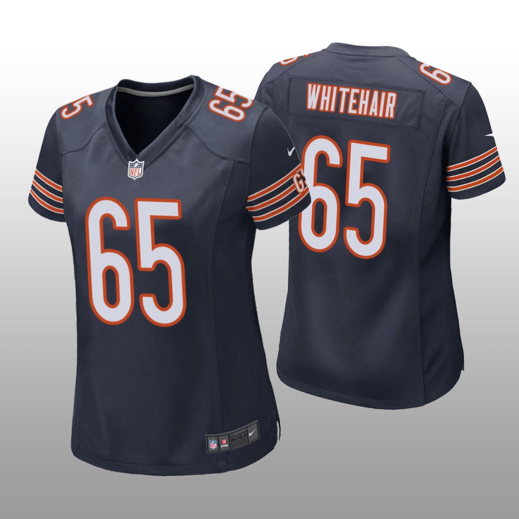 Chicago Bears #65 Navy Cody Whitehair Game Jersey - Women