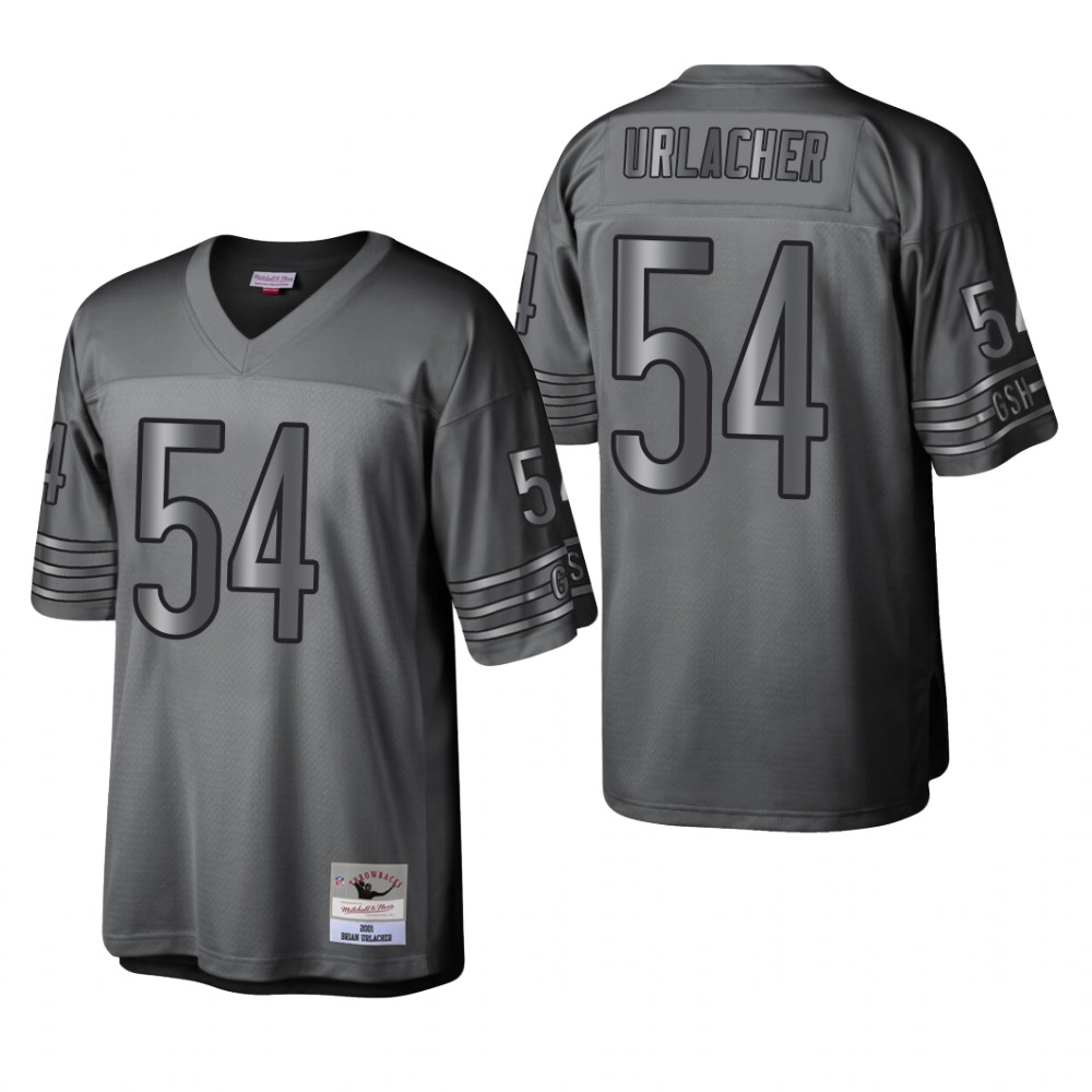 Chicago Bears Brian Urlacher Charcoal Metal Legacy 2001 Throwback - Men's