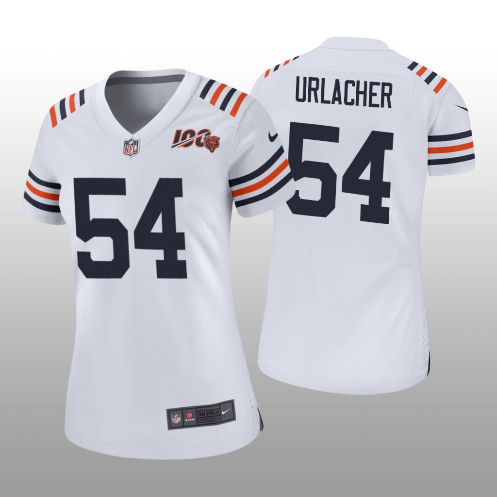 Chicago Bears Brian Urlacher White Classic Jersey 100th Season - Women's