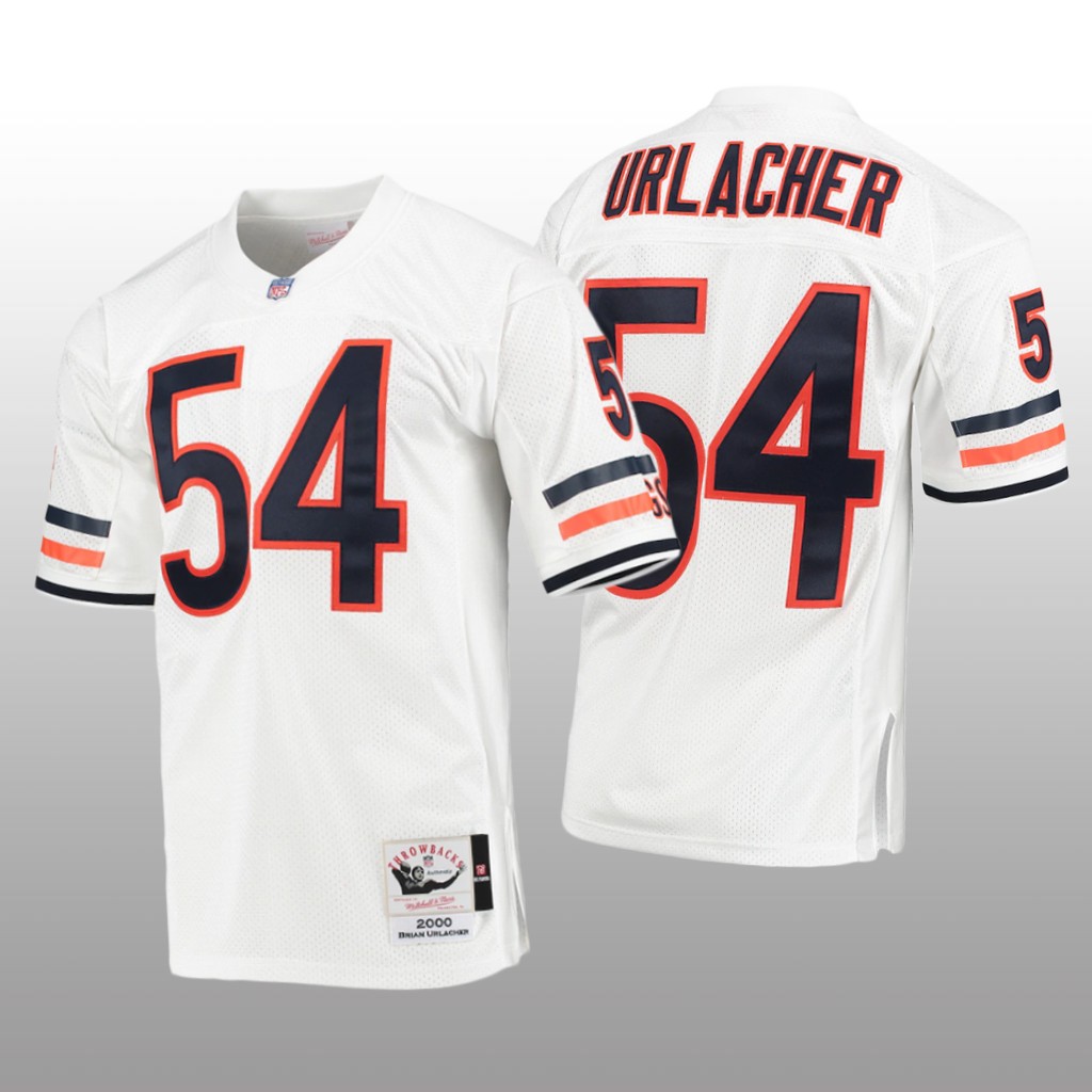 Chicago Bears Brian Urlacher White Jersey 2000 - Men's