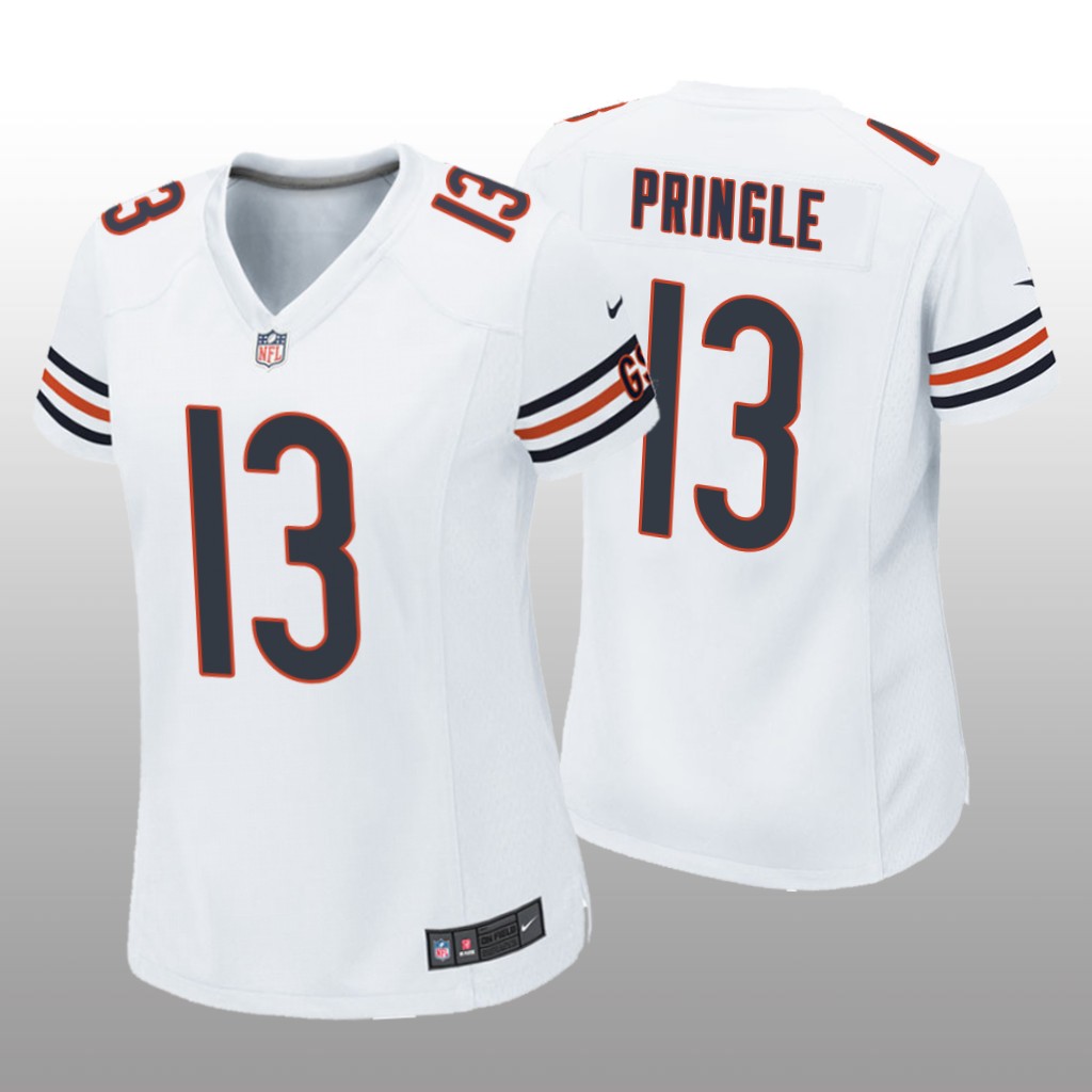Chicago Bears Byron Pringle White Jersey Game - Women's