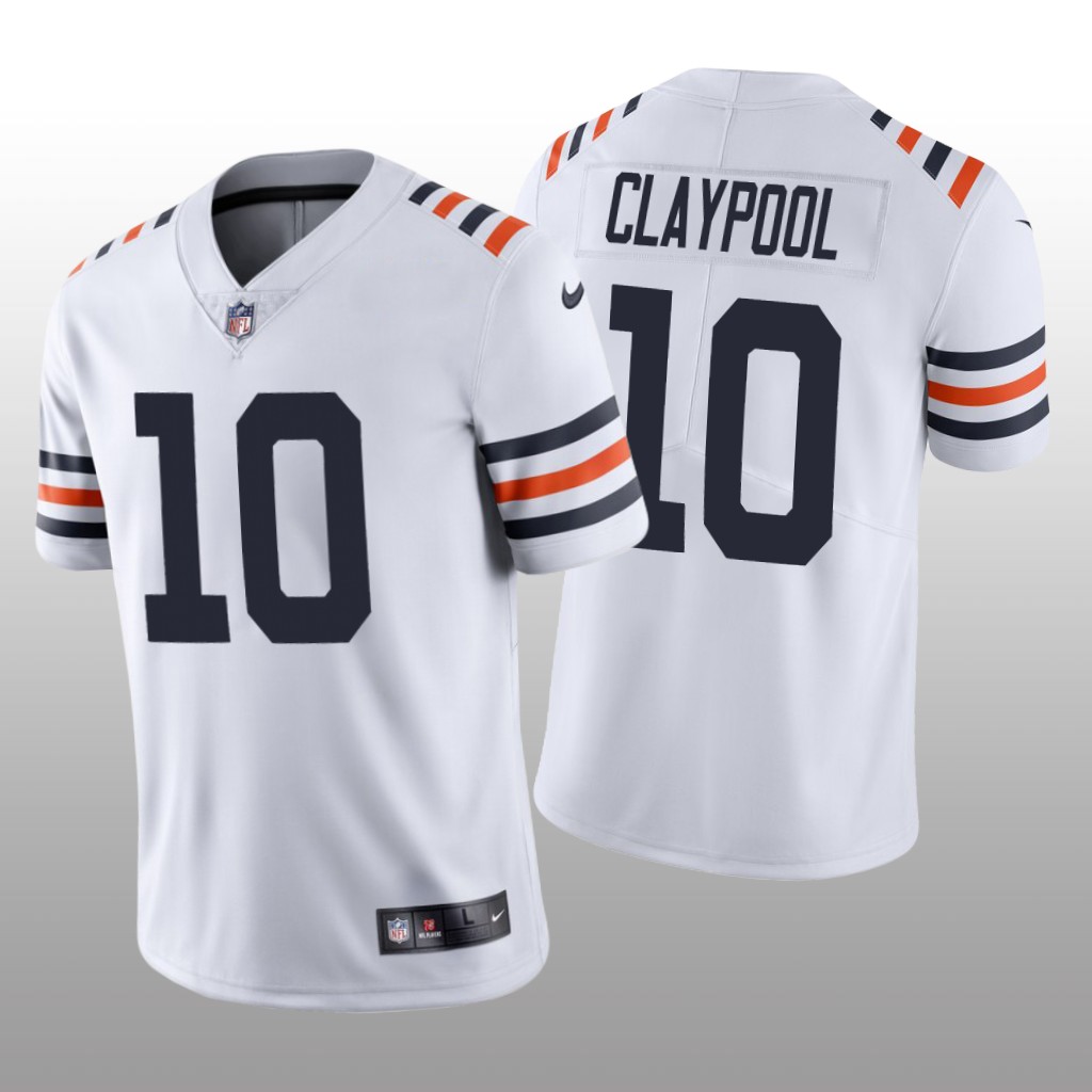 Chicago Bears Chase Claypool White Jersey Classic Limited - Men's